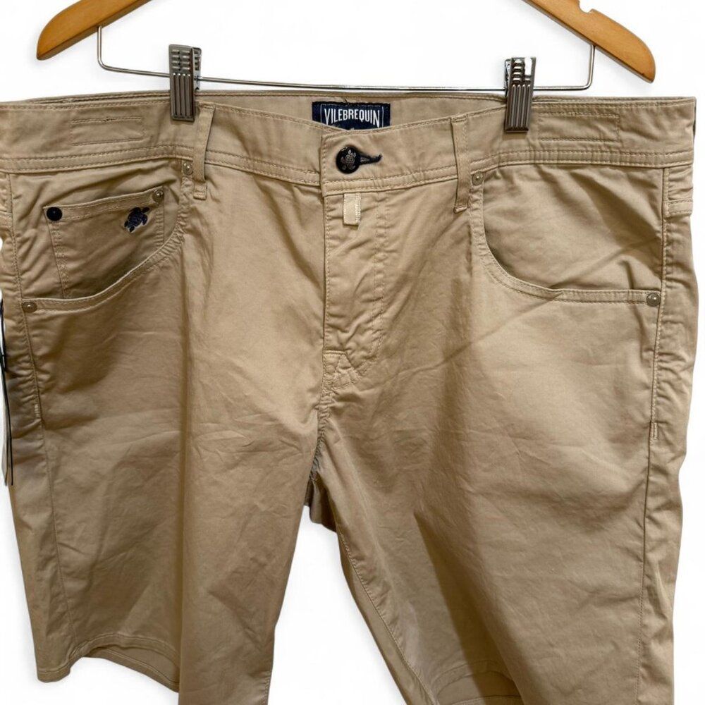 Vilebrequin Men's BNWT Tan Khaki Designer Summer Utility Shorts